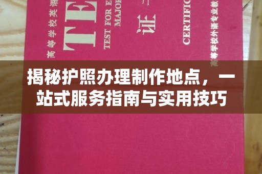 安康揭秘护照办理制作地点，一站式服务指南与实用技巧